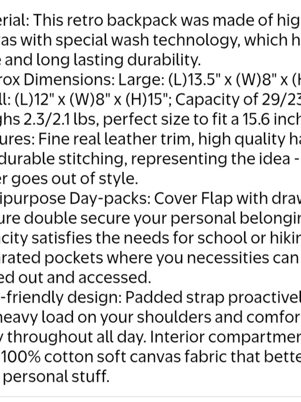 Gootium Canvas Outdoor Backpack - Khaki Brown